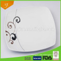 square ceramic plate,high quality ceramic plate